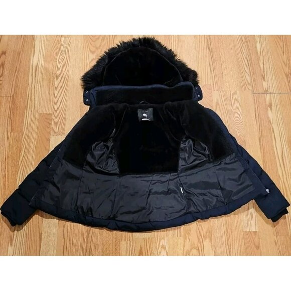 ZARA Black Wind Protection Down Puffer Jacket Winter Coat Size XS EUC - Picture 10 of 13